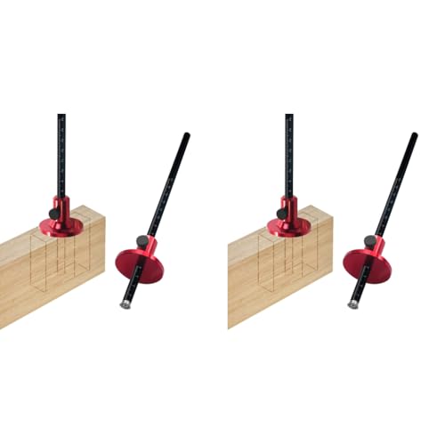 Serplex® Wheel Marking Gauge Woodworking Mortise Tool Adjustable Laser-etched Multifunctional for Tenon Groove Layouts 2 PCS Serplex® Wheel Marking Gauge Woodworking Mortise Tool Adjustable Laser-etched Multifunctional for Tenon Groove Layouts 2 PCS